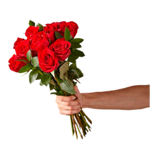 Load image into Gallery viewer, red roses with vase