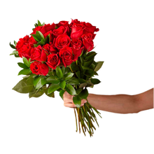 Load image into Gallery viewer, red roses with vase