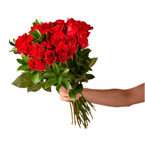 red roses with vase