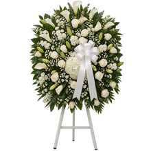 Cargar imagen en el visor de la galería, Corona fúnebre para expresar condolencias y acompañar ceremonias de despedida en Bogotá. Consulta disponibilidad y condiciones de entrega.