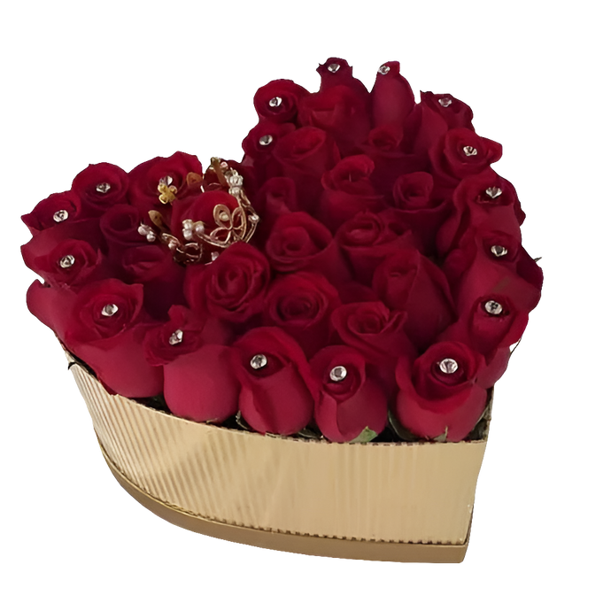 ¿Dónde comprar 24 rosas rojas en caja corazón para demostrar lealtad en Bogotá? ¿Cuáles son las mejores rosas para expresar fidelidad? Leal ofrece 24 rosas rojas en caja corazón para amor leal
