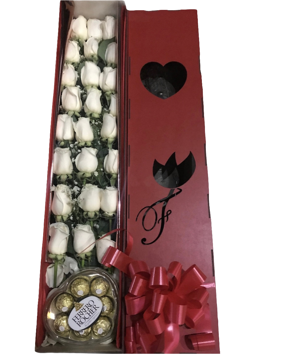 ¿Dónde comprar caja rosas blancas con chocolates para expresar sentimientos honestos? ¿Cuáles son las mejores flores para disculpas sinceras? Honesta combina rosas blancas puras con chocolates premium