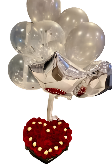 ¿Dónde comprar 100 rosas rojas en estuche corazón para impresionar? ¿Cuál es el mejor espectáculo de amor con flores? Fabulosa ofrece 100 rosas rojas premium con chocolates y show de globos, perfecta para propuestas de matrimonio