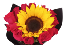 Cargar imagen en el visor de la galería, Bouquet Audaz - Ramo Girasoles y Rosas Explosión Color Bogotá