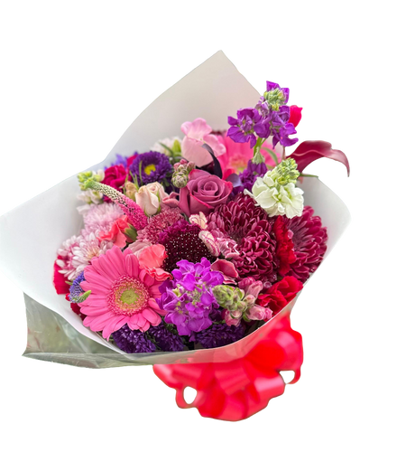 Riqueza Floral - Bouquet Elegante en Tonos Morados | Flores de Lujo Bogotá