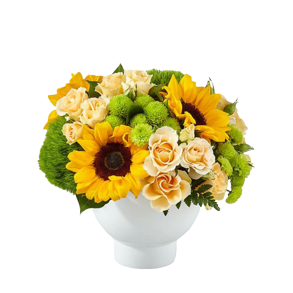 Ramo Girasoles Rosas Cumpleaños 24H Bogotá | Regalo Radiante Entrega Inmediata