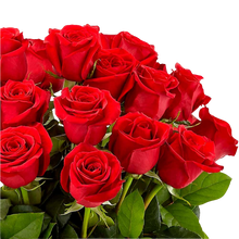 Cargar imagen en el visor de la galería, Ramo de rosas rojas de tallo largo