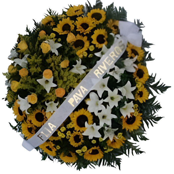 Corona Funebre de Sol y Esperanza