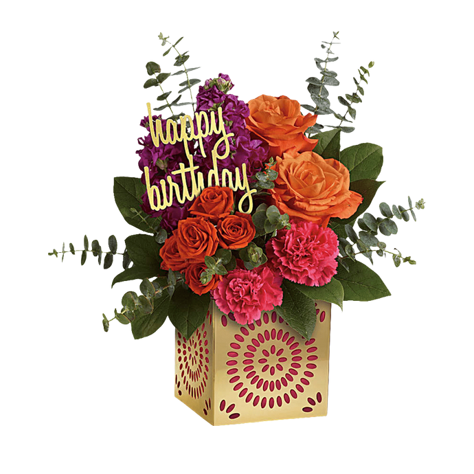Ramo de cumpleaños brillante