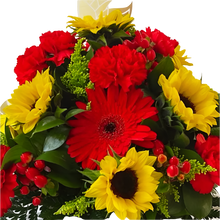 Cargar imagen en el visor de la galería, Caja Esplendorosa Girasoles Negra Bogotá | Para Ella