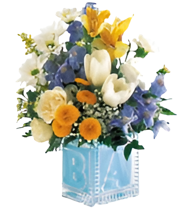 Flores Nacimiento Nuevo Rey Casa Niño 24H Bogotá | Baby Shower Azul Entrega Inmediata