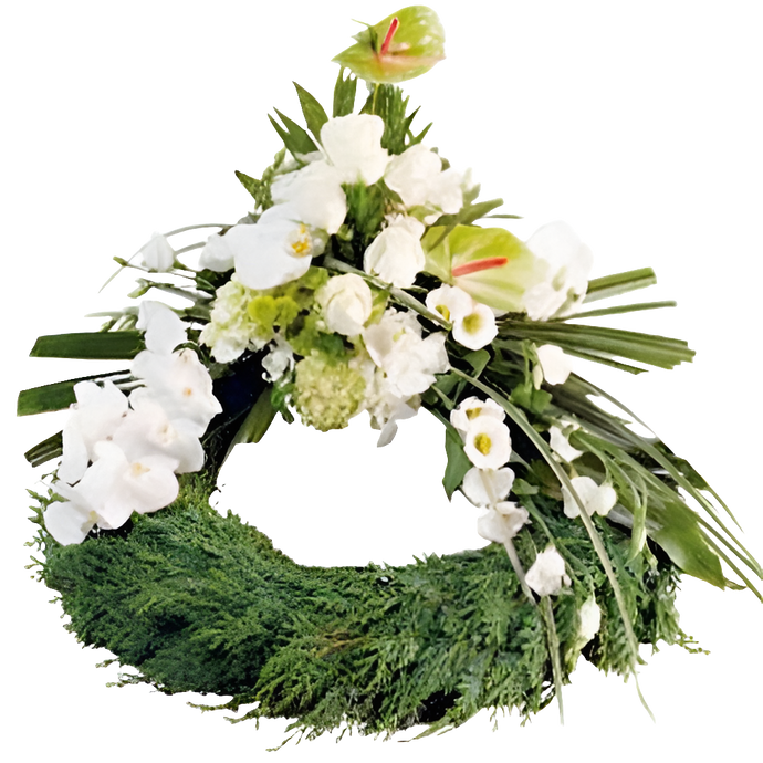 Corona Fúnebre Elegancia Exquisita