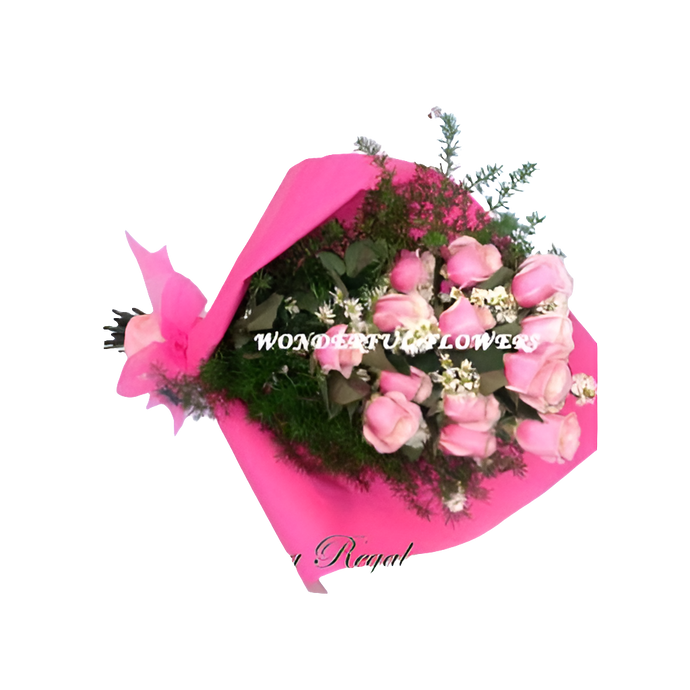 Bouquet Romántico - Ramo 12 Flores Rosas Frescas Bogotá