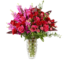 Cargar imagen en el visor de la galería, Arreglo Rosas Rojas Orquídeas San Valentín 24H Bogotá | Amor Entrega Inmediata