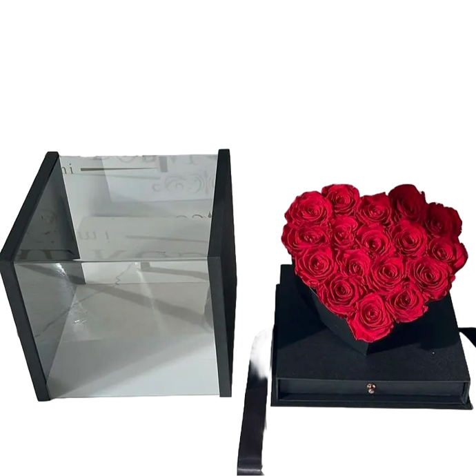 Constrictiva Rosas Preservadas ¡Sorprende a tu ser querido con un hermoso regalo que durará para siempre! Consulta con nosotros primero antes de realizar esta orden, este producto está sujeto a disponibilidad. Floristería Flores Para Regalo.