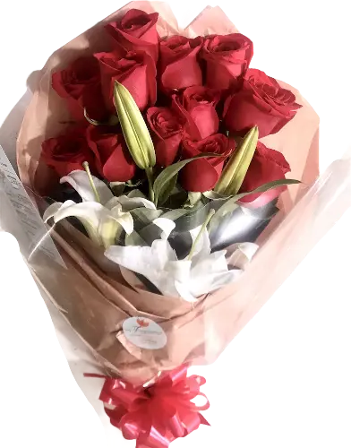 ¡Sorprende a tus seres queridos con Flores Linda Tu 😍! Nuestro ramo combina la belleza de las rosas y la elegancia de los lirios para expresar amor, alegría y gratitud. Floristería Flores Para Regalo, domicilio en Bogotá