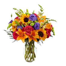 Load image into Gallery viewer, girasoles rosas y lirios