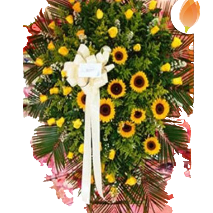 Rosas Amarillas y Girasol