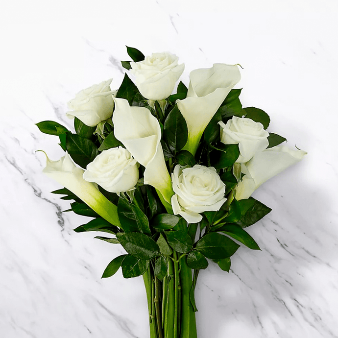 Bouquet elegante blanco, Flores para Regalo, flores, arreglos, decoraciones, flores para toda ocasión, Flores 24 horas