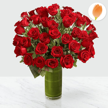 Cargar imagen en el visor de la galería, Bouquet Rosas Rojas Luxury x48 - Flores 24 Horas