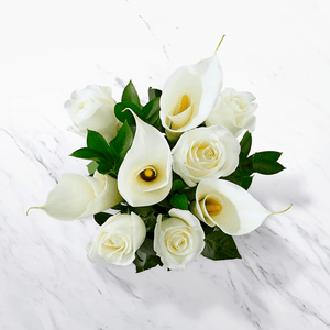 Bouquet elegante blanco, Flores para Regalo, flores, arreglos, decoraciones, flores para toda ocasión, Flores 24 horas