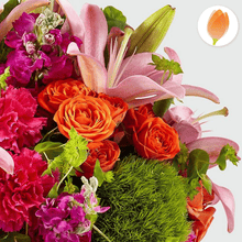 Load image into Gallery viewer, Bonita y delicada, Arreglo de flores, envía flores a Colombia desde USA, Flores para regalo y Flores 24 horas
