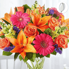 Load image into Gallery viewer, Vibrante arreglo floral, Cumpleaños Arreglo de flores, Flores para regalo y Flores 24 horas