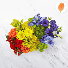 Load image into Gallery viewer, Colores del amor Arreglo de flores, envía flores a Colombia desde USA, Flores para regalo y Flores 24 horas