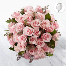 Cargar imagen en el visor de la galería, Ramo de rosas rosadas tallo largo - Flores 24 Horas