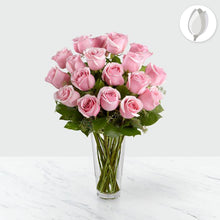 Load image into Gallery viewer, Ramo de rosas rosadas tallo largo - Flores 24 Horas