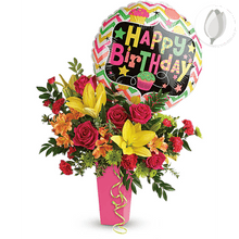 Load image into Gallery viewer, Bouquet de cumpleaños, Cumpleaños Arreglo de flores, Flores para regalo y Flores 24 horas