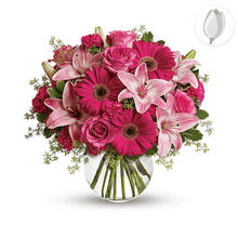 Load image into Gallery viewer, Color Rosa, Cumpleaños Arreglo de flores, Flores para regalo y Flores 24 horas
