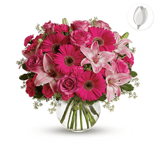 Cargar imagen en el visor de la galería, Color Rosa, Cumpleaños Arreglo de flores, Flores para regalo y Flores 24 horas